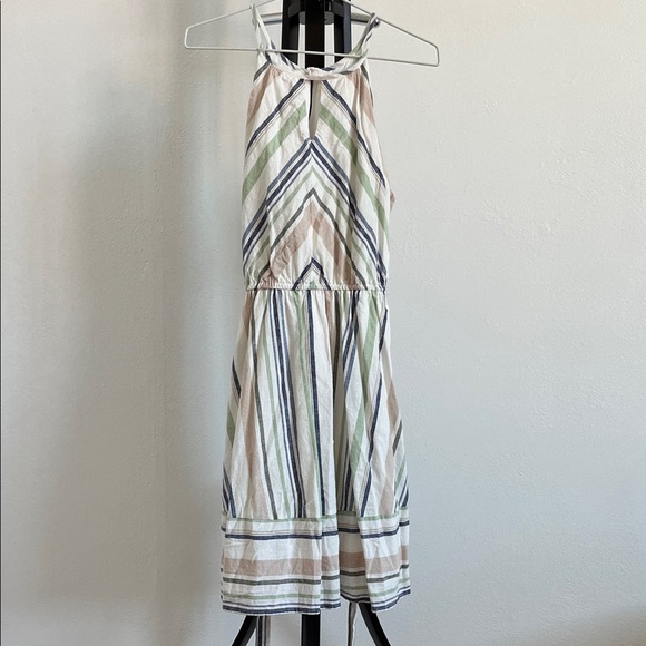 Miami Multicolor Striped Midi Dress - Picture 1 of 6